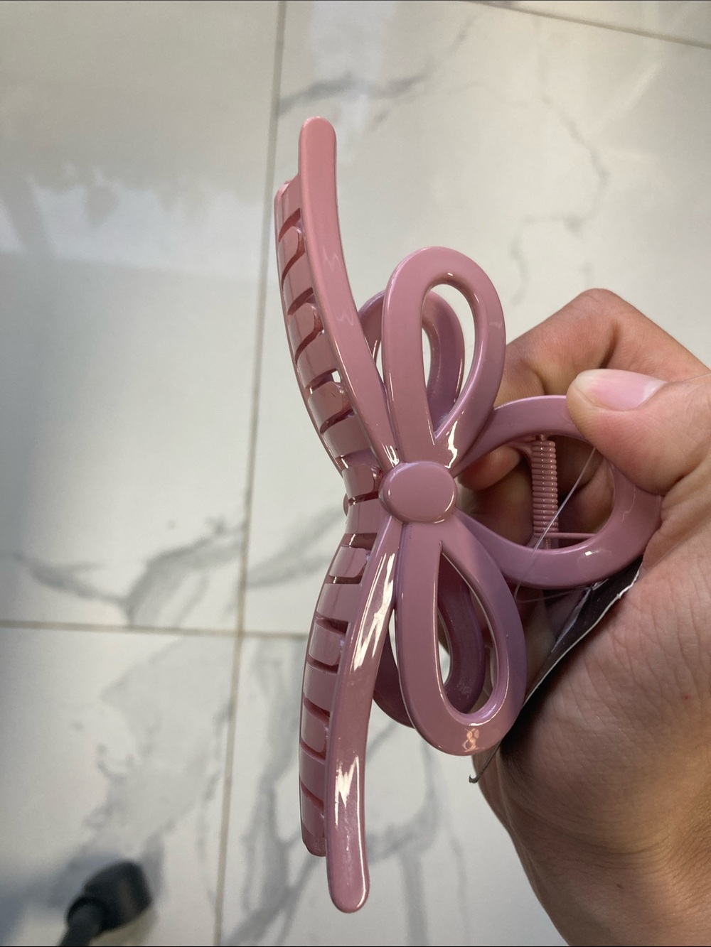 Pink Butterfly Hair Claw Clip for Women